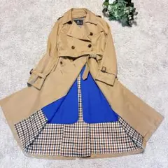 【美品現行品】アクアスキュータム ロングトレンチコート６　ライナー付き　マキシ丈