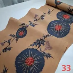 新染め=柿渋染め=未使用品着物解き　33