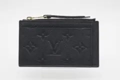 LOUIS VUITTON カードケース ポルトカルト ジップ アンプラント 黒