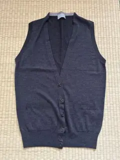 美品MARGARET HOWELL ×スメドレコラボ ニットベストグレー