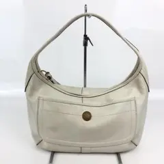 COACH コーチ レザー トートバッグ ホワイト レディース ブランド