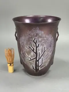 池坊　いけばな　古流　龍生派　小林正明　陶花器　華道具　花瓶　高さ40cm Amazon.co.jp: 小林正明 作 いけばな 池坊 金 作家陶器 華道師範