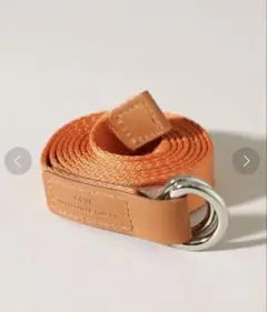 Scye BASICS Silky Tape Ring Belt オレンジ