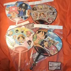 【未開封品】匿名配送 ワンピース オリジナル うちわ 4つ