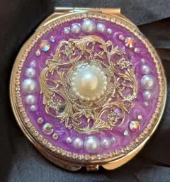 コンパクトミラー ハンドメイド 054