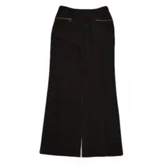 90s vintage 黒 ワイドスラックス フレアジップポケット 美シルエット