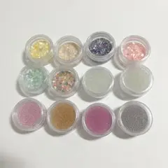 【匿名配送】レジン ネイル 封入パーツ ブリオン シェルフレーク 12個セット