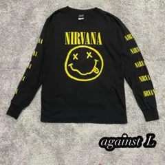 【NIRVANA】against ロングスリーブ　ロンT スマイリーフェイス　L