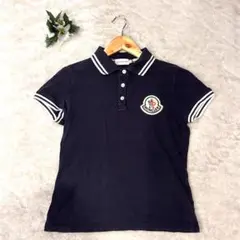 【美品】MONCLER 半袖 ポロシャツ ワッペン Sサイズ スリムフィット