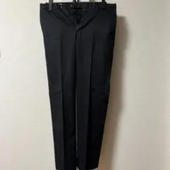 【美品】スラックス黒色内側ストライプ柄（バーバリーブラックレーベル）
