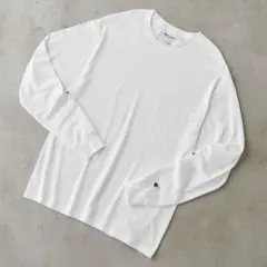 champion 長袖Tシャツ ロンT ホワイト メンズS
