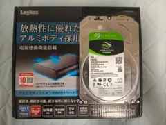 4TB HDD＆Logitec LGB-EKU3 3.5インチHDDケースセット