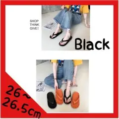 ビーチ シャワー サンダル 26cm 26.5cm 黒　BLACK 新品　軽量