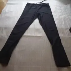 ブラック ストレッチスパッツ LL