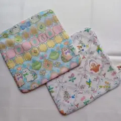 yukiemon生地使用 ガーゼハンカチ パープルAセット