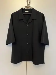 GU メンズ 半袖シャツ 黒 Lサイズ