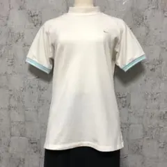 【NIKE GOLF】ストレッチ鹿の子 モックネックTシャツ オフホワイト L