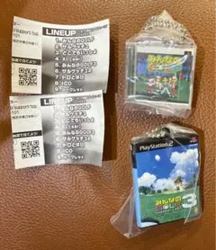 PlayStation ゲームパッケージ ミニチュアチャーム みんゴルセット