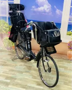 4587 電動自転車ブリヂストン子供乗せ 26インチ ハイクオリティ ブラック