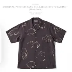 22ss ORIGINAL PRINTED BAND COLLAR SHIRTS