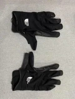 The North Face 黒 レザーグローブ　登山用