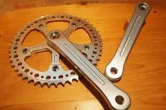 新品 レトロ クランク 48T 170mm ピスト ビンテージ チェーンリング