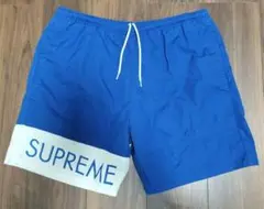 SUPREME 青 ショートパンツ