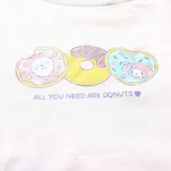 【美品】ユニクロ サンリオ ちいかわ Tシャツ 140cm ドーナツ柄 マイメロ