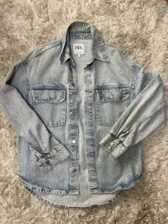 レディース　ほぼ新品ZARA ライトブルー デニムジャケットS