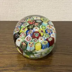 元箱付き　極美　ムラノ　ペーパーウェイト ミルフィオリ MURANO 超絶技巧 元箱付き 極美 ムラノ ペーパーウェイト ミルフィオリ MURANO