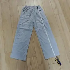 夏向けグレーのキッズパンツ 155cm