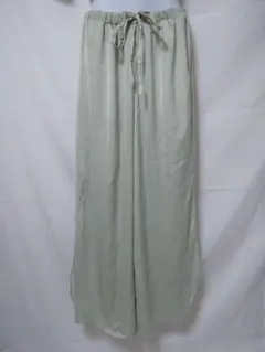 pique パンツ スラックス ズボン ワイドパンツ スリットパンツ