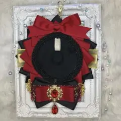 ロゼット　赤　黒