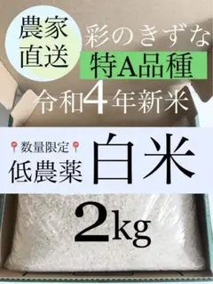 【令和4年 新米】白米 2キロ 彩のきずな 農家直送 精米 お米