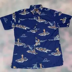 COOKE STREET マリン サーフ柄 アロハシャツM Hawaii製