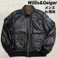Willis & geiger A2レザージャケット ヴィンテージ サイズ44 80's] WILLIS & GEIGER A-2 Type Leather Flight Jacket Size.44