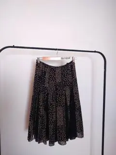 （最終お値下げ）PLAYMATCH ドット柄 シフォンフレアスカート