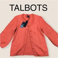 TALBOTS 新品未使用 アンゴラ混 カーディガン ボレロ オレンジ