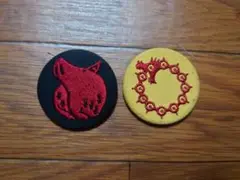 希少レア　七つの大罪　刺繍缶バッジ　2個