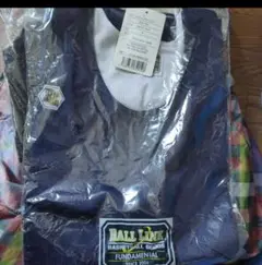 BALL LINE リバーシブルシャツ M ホワイト*ネイビー