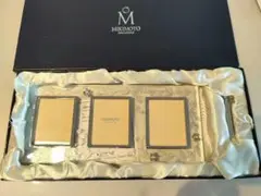 ミキモト　MIKIMOTO 　フォトフレーム　パール　3連　写真立て