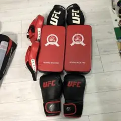 UFC ボクシングキックパッドとグローブセット