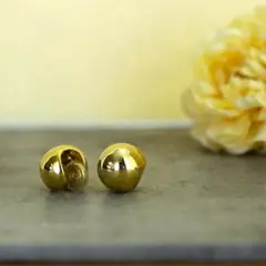 ボールイヤリング ゴールド ホワイトゴールド 韓国 おしゃれ