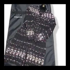CHANEL (シャネル) ミックスラメツイードコート ワンピ 38