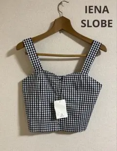 新品　IENA SLOBE ギンガムチェックビスチェ　日本製