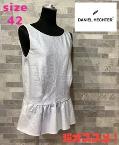 DANIEL HECHTER ダニエルエシュテル　ノースリーブチェニック　42