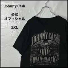バンドtシャツ　ジョニーキャッシュ　黒ブラック　公式オフィシャル　アーティスト