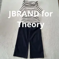 【JBRAND for Theory】ワイドクロップドパンツ　インディゴブルー