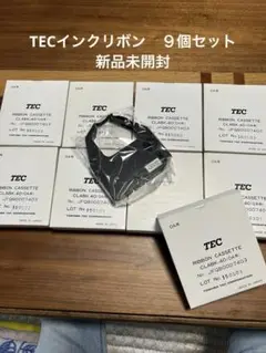 TEC インクリボンCLABK-40 OA用 ９個　新品未開封