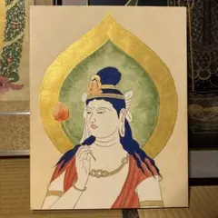 阿弥陀如来 仏画 直筆 仏教美術 絵画 額 日本画 額縁 水墨画